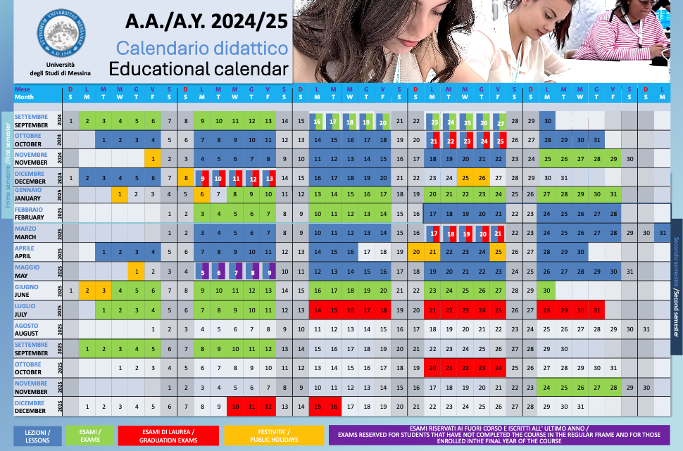 Calendario Didattico UniME a.a. 2024/25